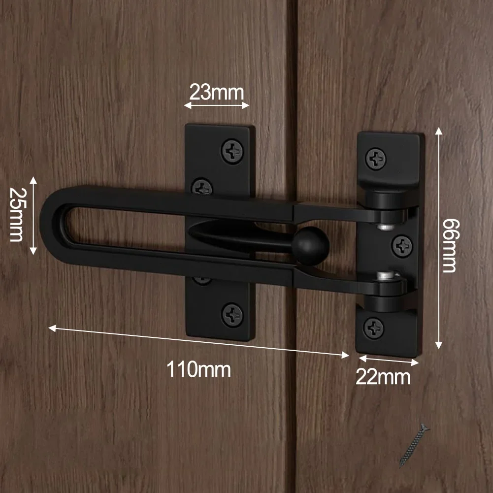 Secure Home Door Latch Zinc Alloy Lock with Antitheft Chain and Convenient Locking Mechanism Easy Installation