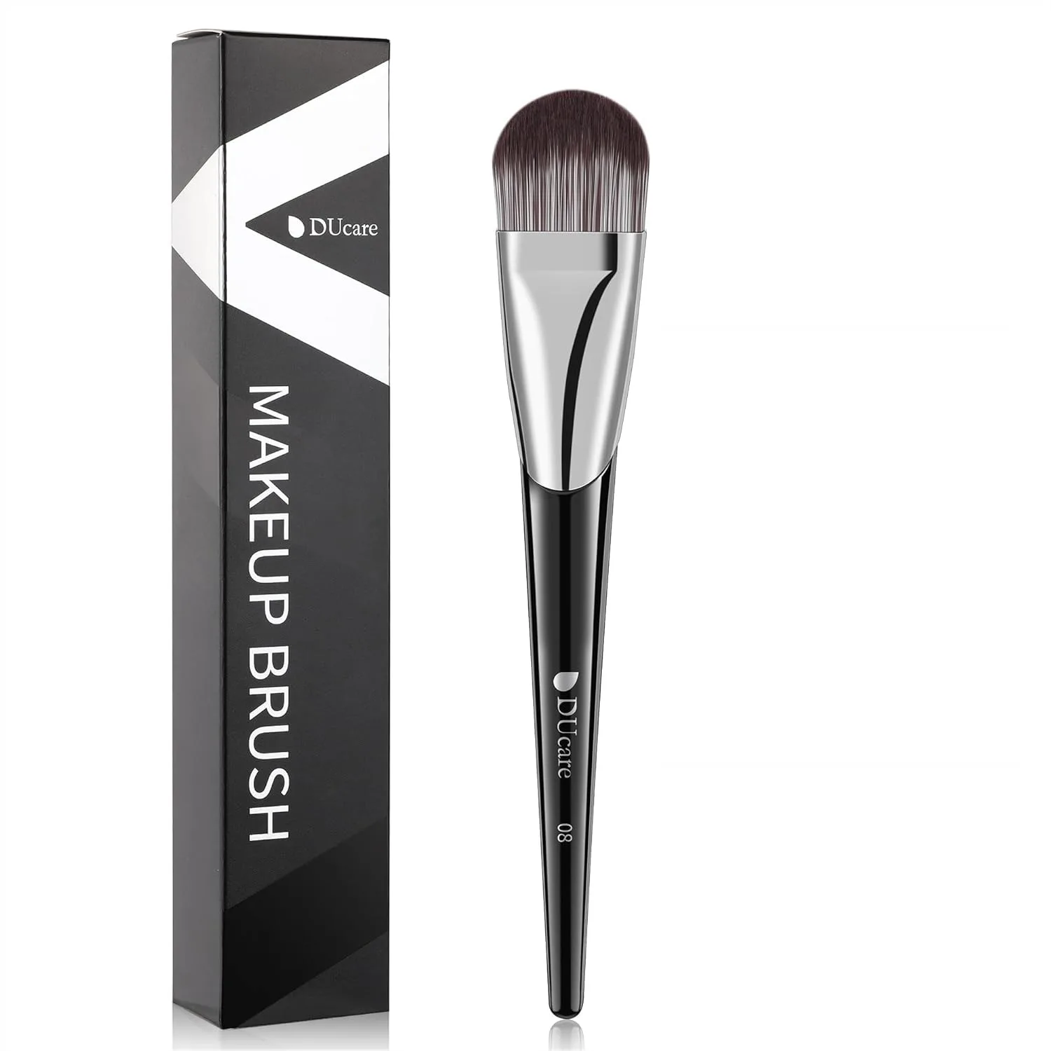

Flat Foundation Brush for Liquid Makeup, Premium Synthetic Hair Concealer Kabuki Brush, Dense Bristles Multi-Purpose Face Brush