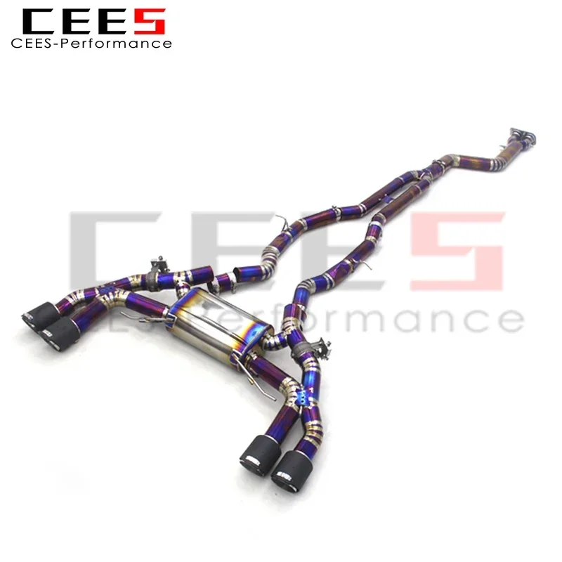 CEES Titanium Exhaust Pipe Muffler Valvetronic Catback Exhaust System For BMW X3M/X4M F97/F98 3.0T 2019-2023