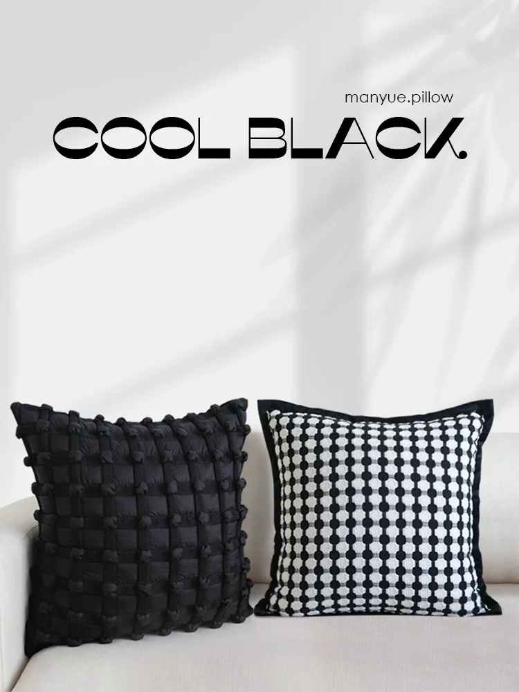  Sofa Pillow Covers Bedroom Headboard Cushion Soft Decorative Backrest Pad French Style PP Cotton Inserts Universal Use
