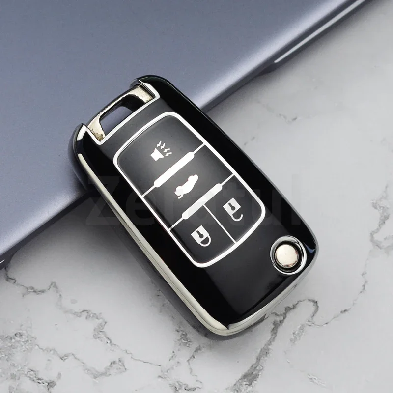 Shell Fob for Chevrolet Cruze Aveo Trax Sail Malibu Captiva Opel Vauxhall Astra J Corsa Insignia Mokka TPU Car Key Case Cover
