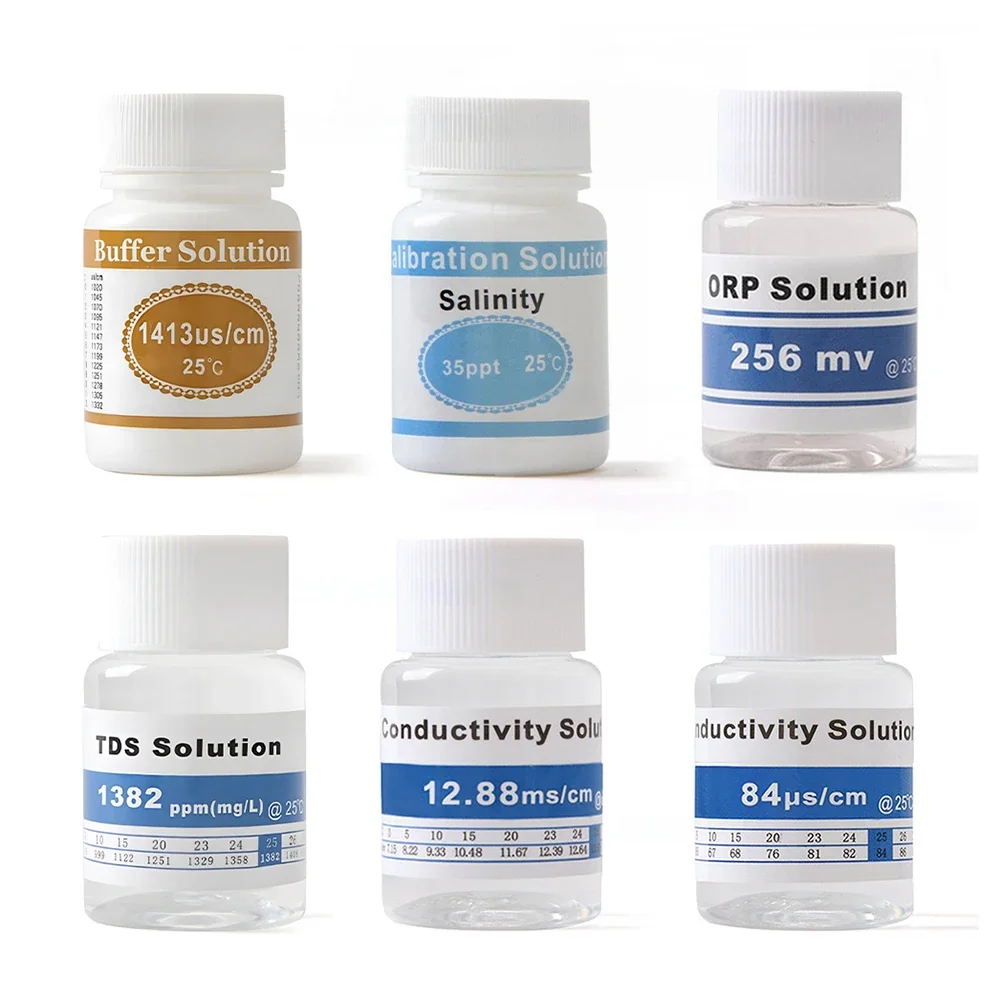 PH Meter Calibration Point PH Buffer 12.88 MS/cm Conductivity Salinity Calibration Solution 25Ml Buffering For PH Test Meter image 6