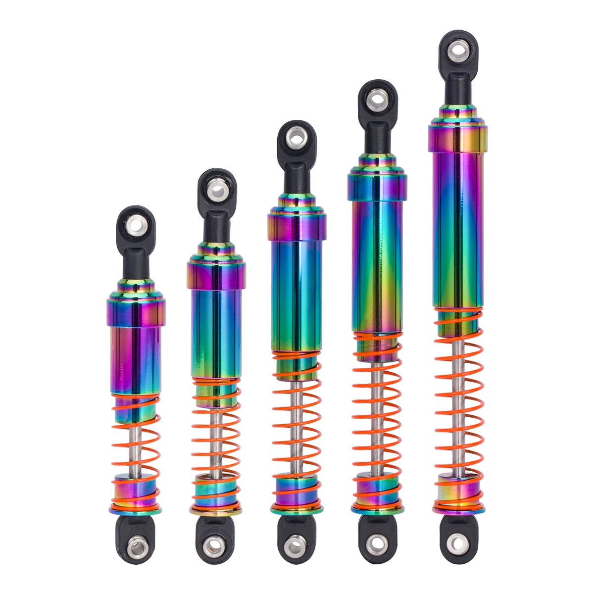 2PCS 75-115mm Ammortizzatori Regolabili Riempiti di Olio per 1/10 RC Crawler Axial SCX10 SCX10 II TRX4 VS4-10 Ammortizzatori In Lega di Alluminio