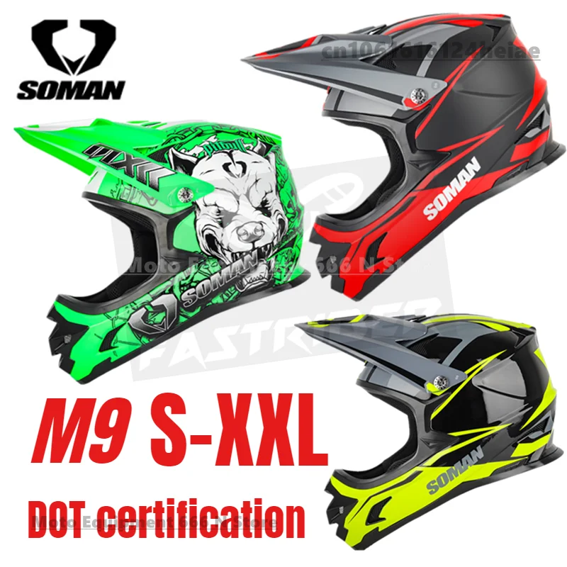 

SOMAN Motorcycle Helmet Children Adult Riding Helmet Personalized Helmet Motocross Casco Motorbike Capacete CE Approved