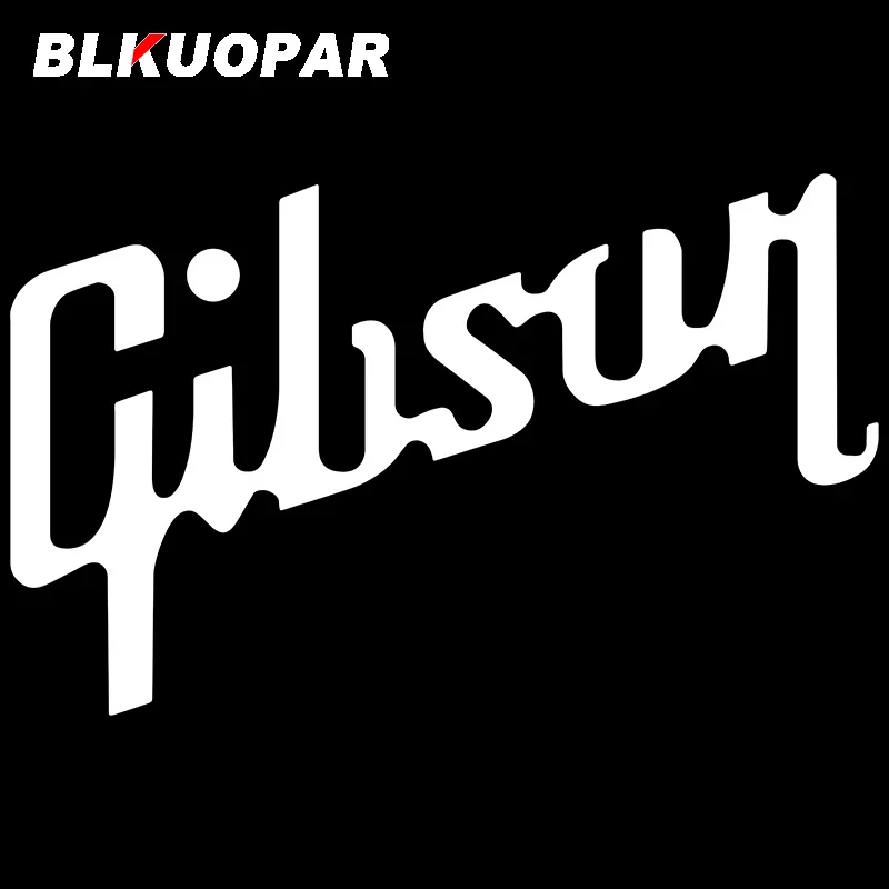 BLKUOPAR for Gibson Usa Guitar Car Stickers Fashionable Sunscreen Decals Die Cut Motorcycle Trunk Decor Car Goods DIY