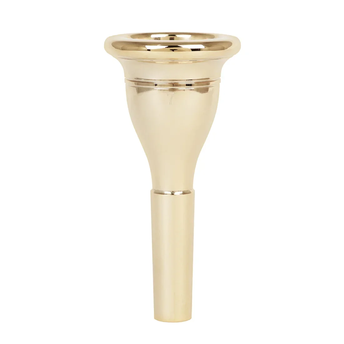 No. 7 Bass Tuba Mouthpiece Brass Instrument Accessories Large Holding Horn Mouthpiece Silver Golden Brass 13.3mm Music Parts