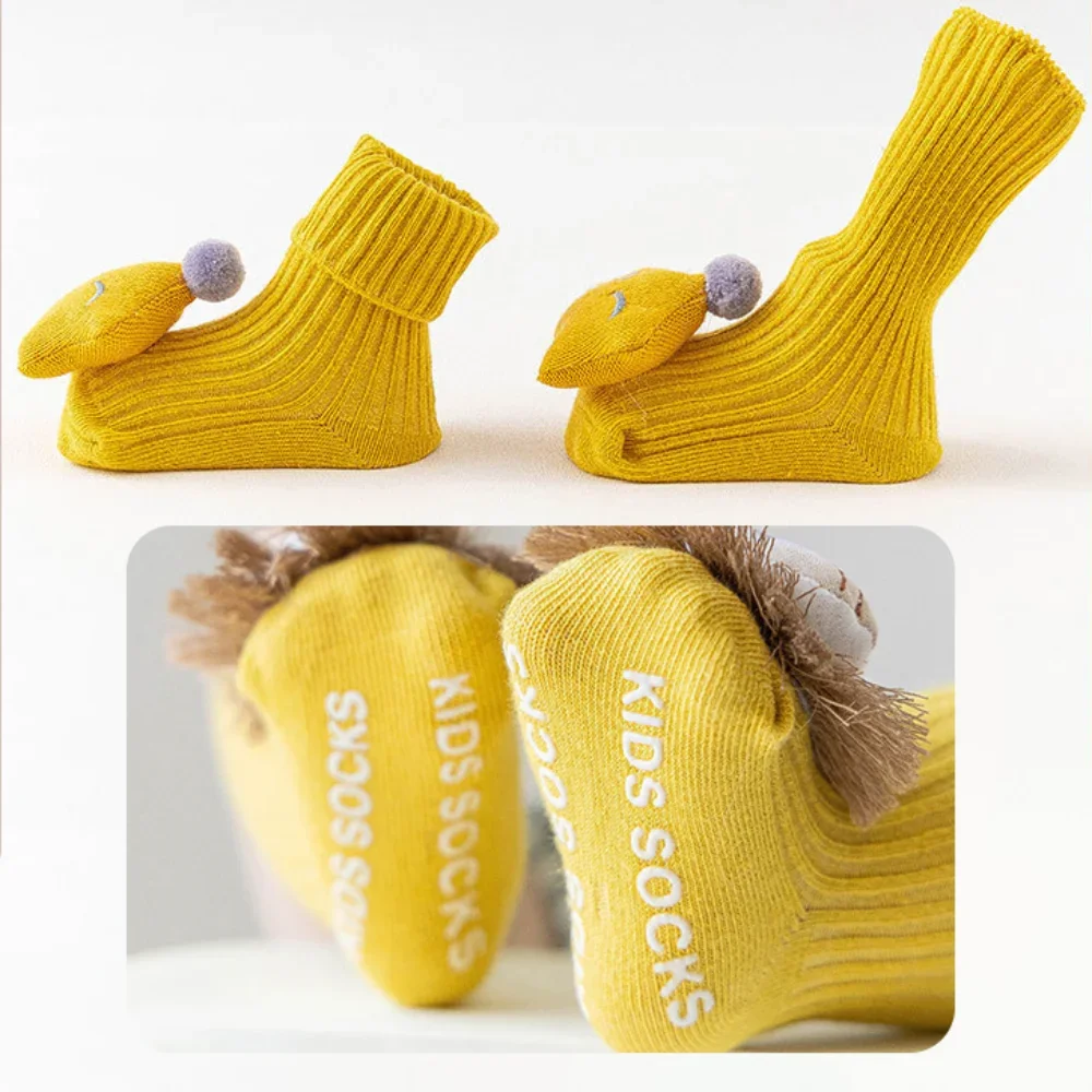 Cute Cartoon Animal Baby Socks Cotton Floor Baby Socks Korean Casual Anti-slip Floor Stitch Stockings for Newborn Infant Toddler