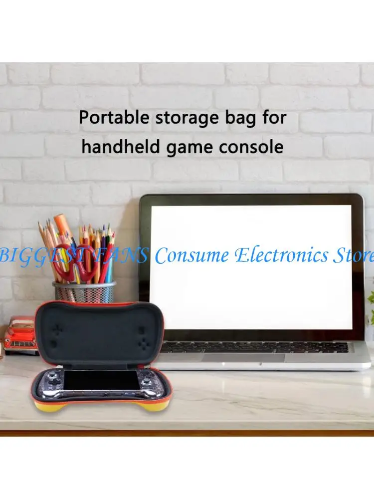 

F68B Storage Box for RG557 Handheld Gaming Console Bag Carrying Case with Lanyard