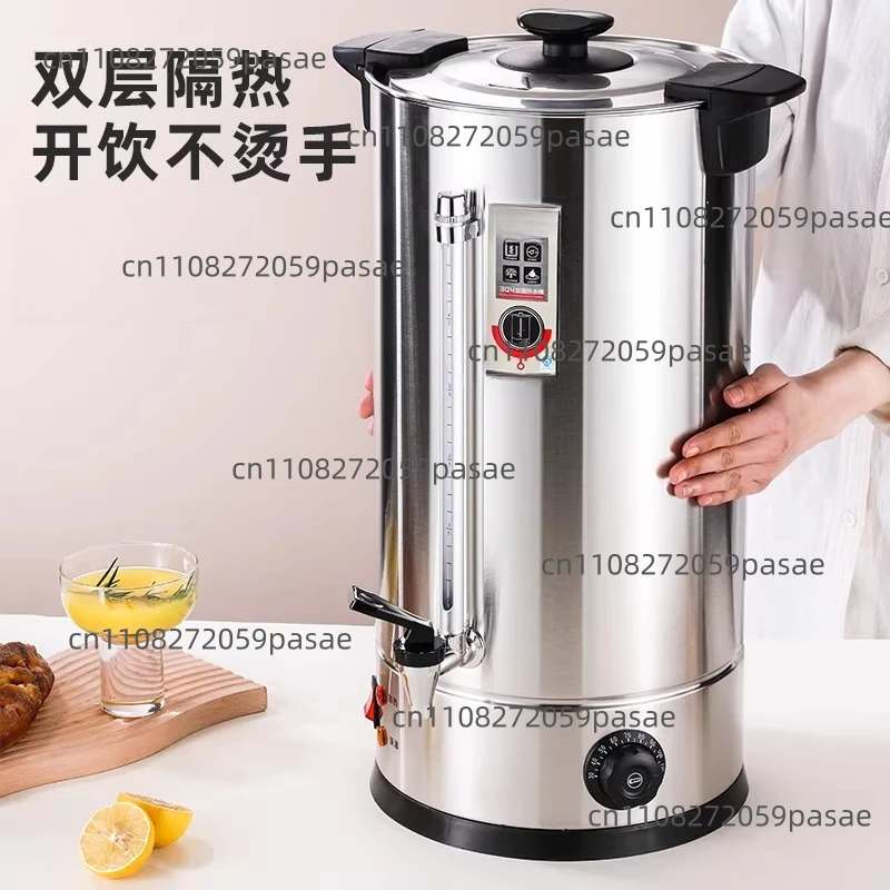 

Electric Hot Water Kettle Large-Capacity Double-Layer Boiling Kettle Insulated Commercial Water Heater Tea Brewing Kettle