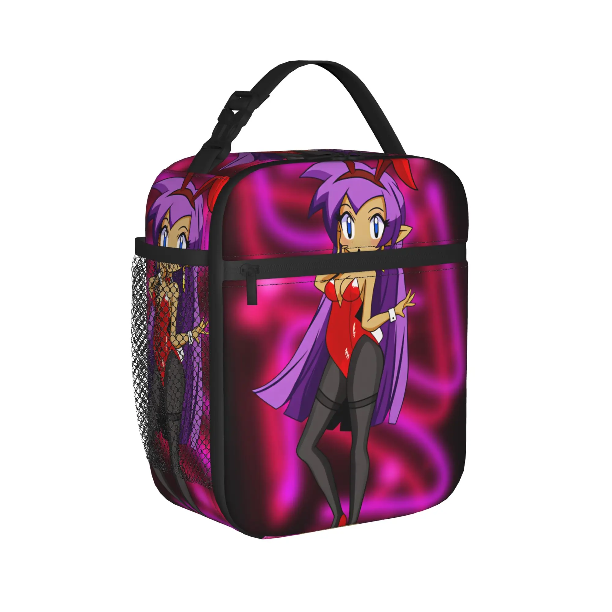 Shantae Half Genies  Lunch Bag  Portable Zipper Lunch Box Child Office Print Cooler Bag Cute Oxford Tote Food Bags