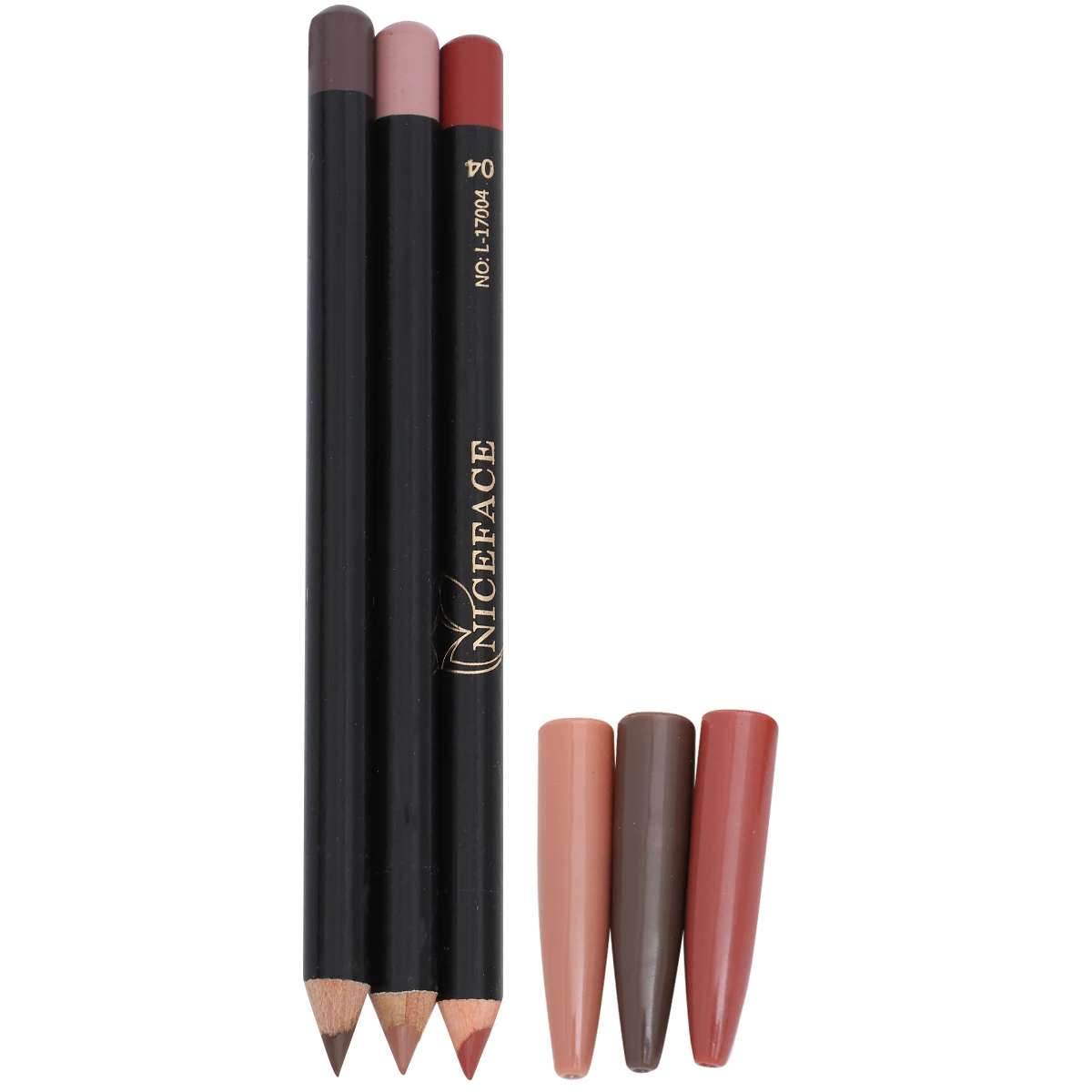 3pcs delineador labial à prova d'água de longa duração textura elegante retenção confortável 14x08x08cm lápis labial