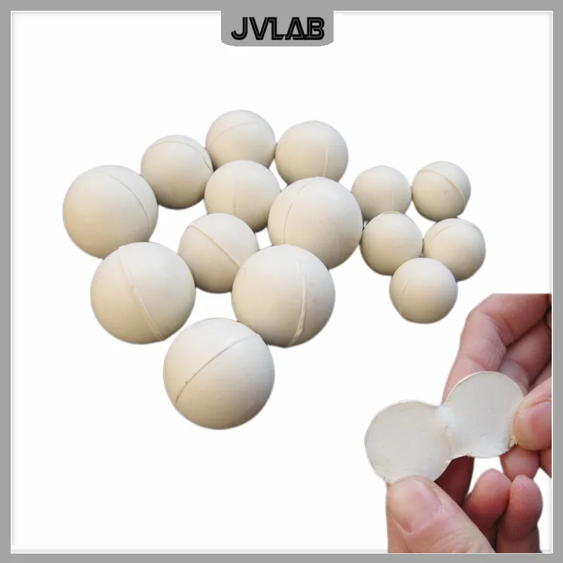 Rubberen Ballen Voor Zeven Wit Massief Rubberen Bal Bouncy Bal Voor Reiniging Zeef 10 20 25 30 3 40 45 50 Mm 50 Pcs