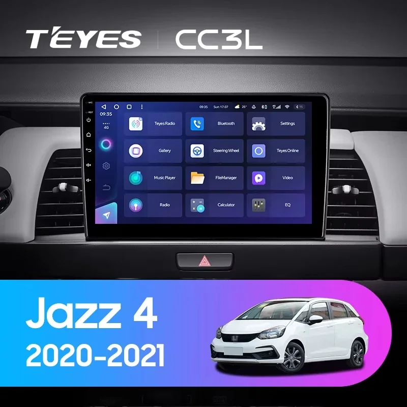 TEYES CC3L WIFI For Honda Jazz 4 2020 - 2021 Car Radio Multimedia Video Player Navigation Stereo GPS Android No 2din 2 Din DVD