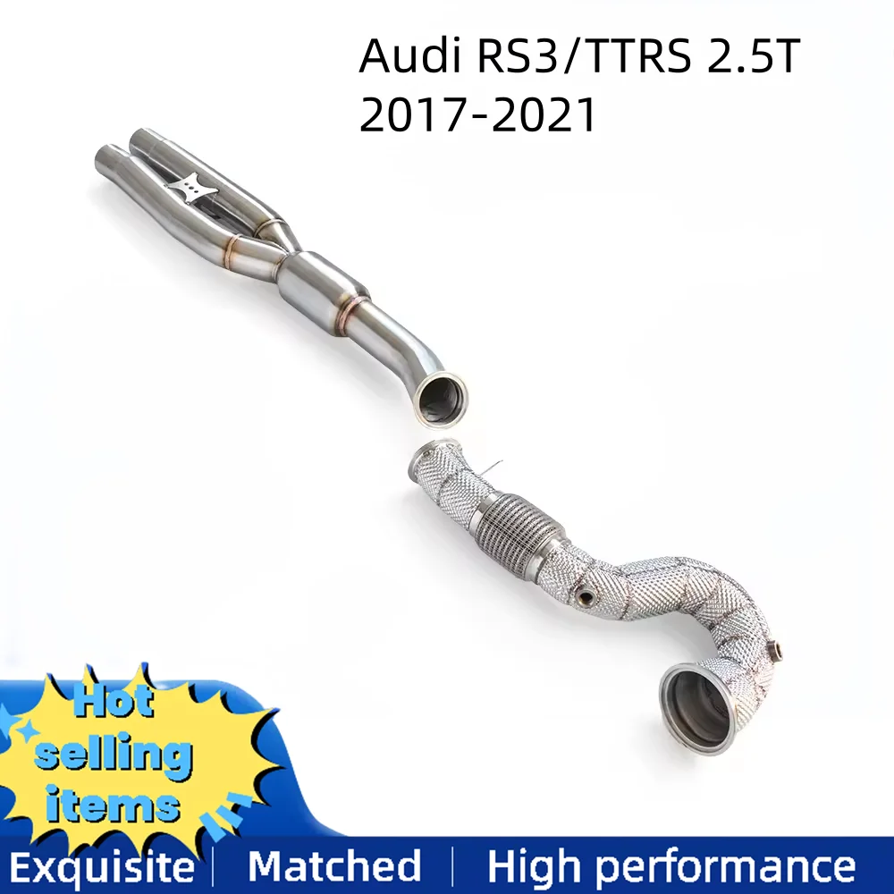 

High performance exhaust downspouts for the Audi RS3/TTRS 2.5T 2017-2021 High quality SUS304 exhaust system