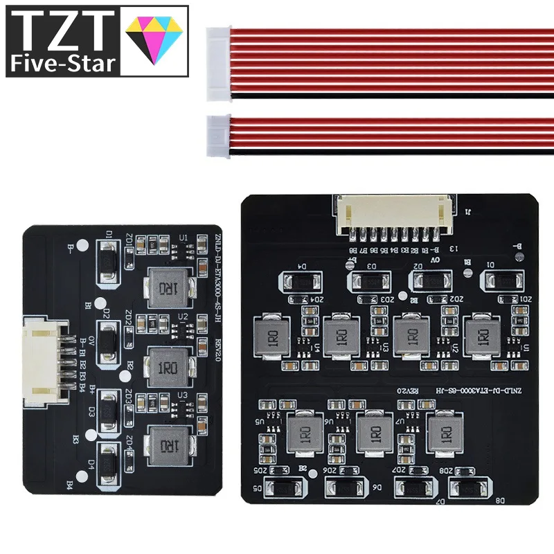 BMS 2S-8S 1.2A Balance Board Lifepo4 LTO Lithium Battery Active Equalizer Balancer Energy Transfer Board BMS 3S 4S 5S 6S 7S 8S