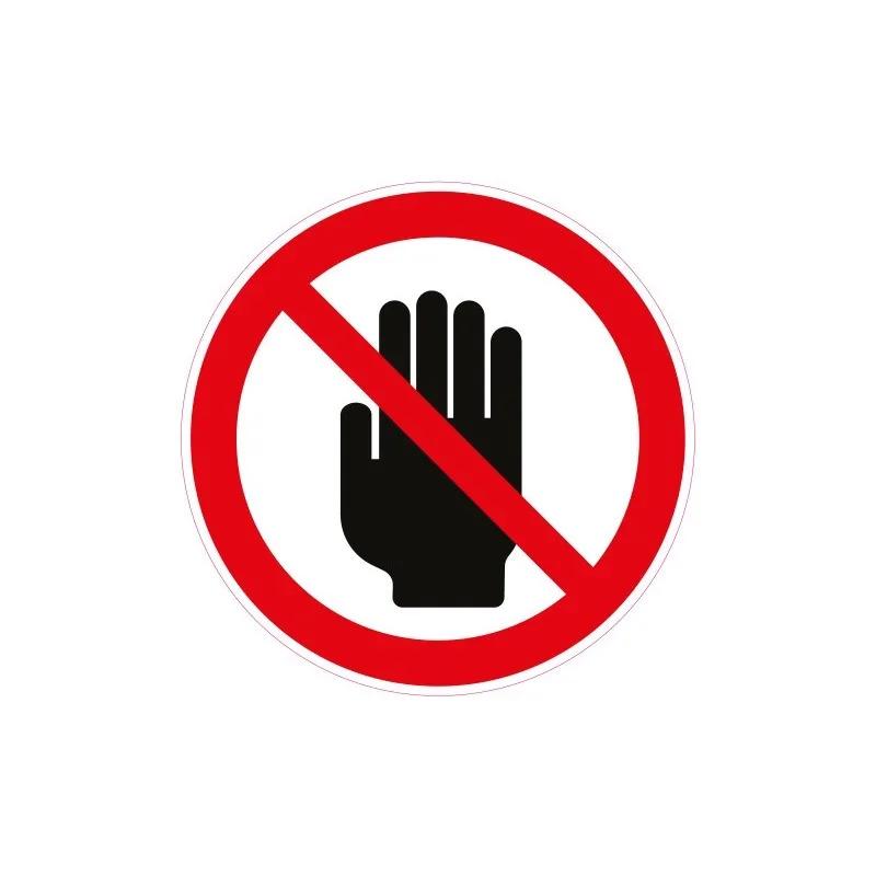 

Warning Sign Stop Hand Sign Warning Caution Sticker Hand-