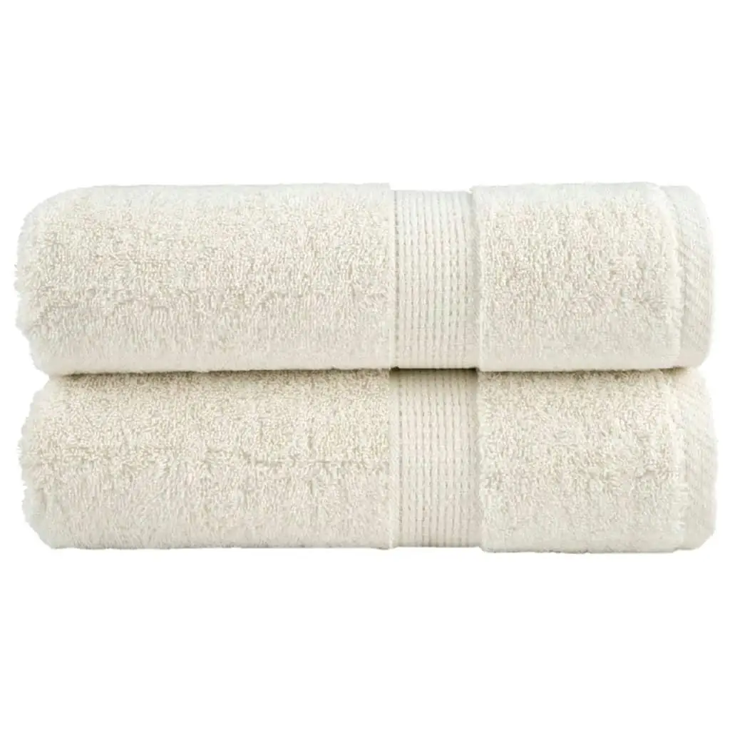 Premium SOLUND Soap Towels - 2pcs Cream 30x30 cm, Ultra-Absorbent 600gsm