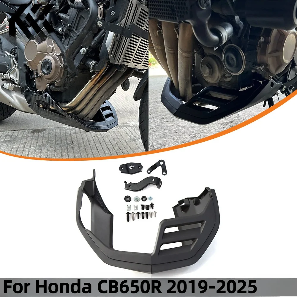 

For CB650R 2019-2025 Motorcycle Belly Pan Engine Spoiler Lower Fairing Frame Panel Protector For HONDA CB 650 R 650R