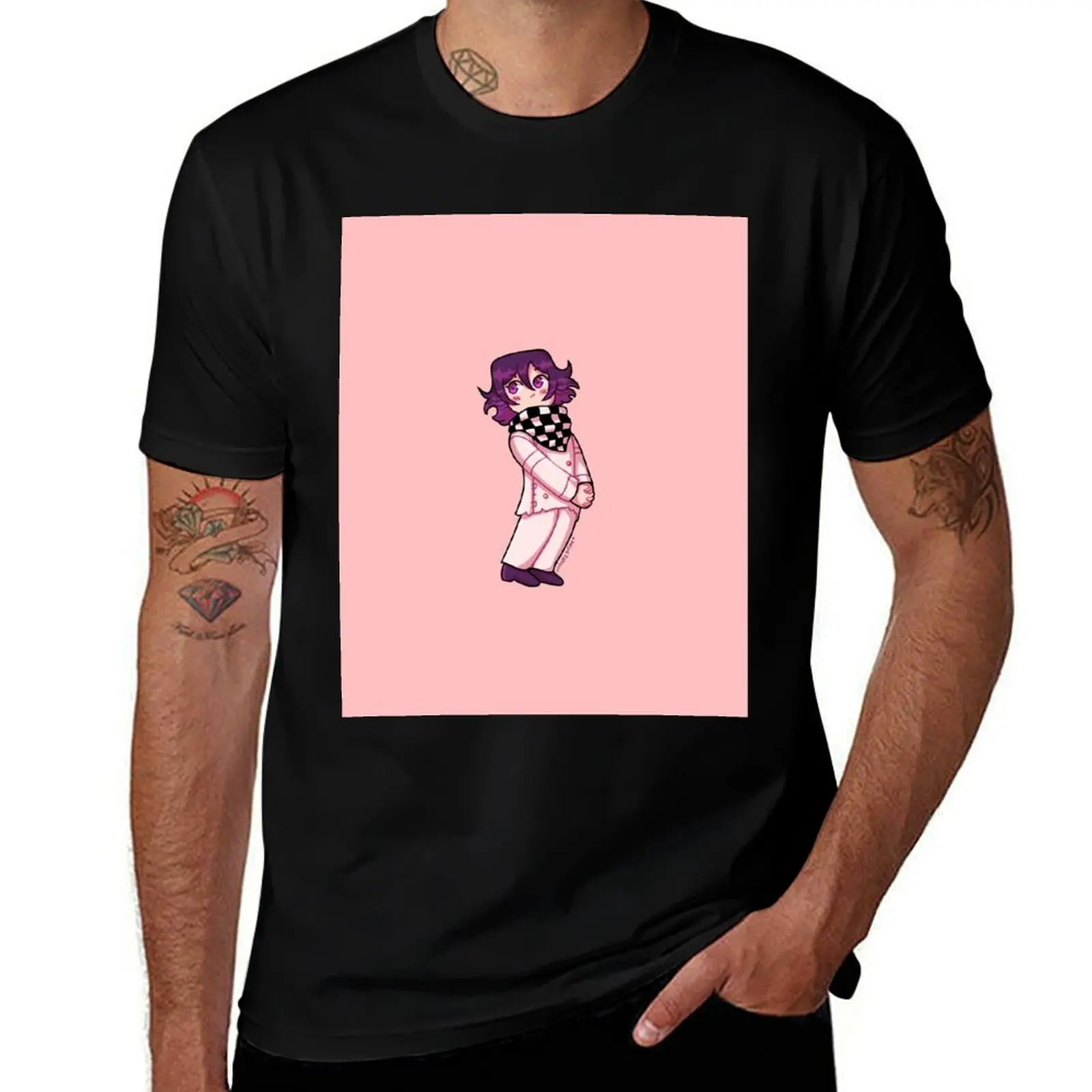 

kokichi ouma chibi T-Shirt man t shirts high quality luxury brand anime tshirt