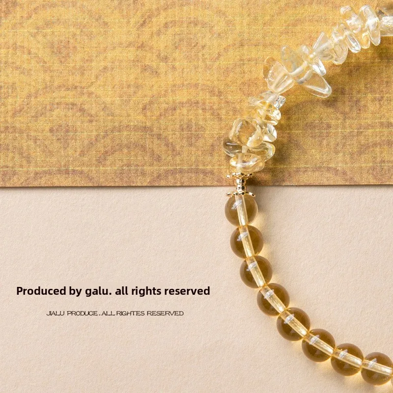 Natural Citrine Phone Lanyard For Women Delicate Wrist Strap Minimalist Ins Style Portable Handheld Phone Hanging Accessory 2026