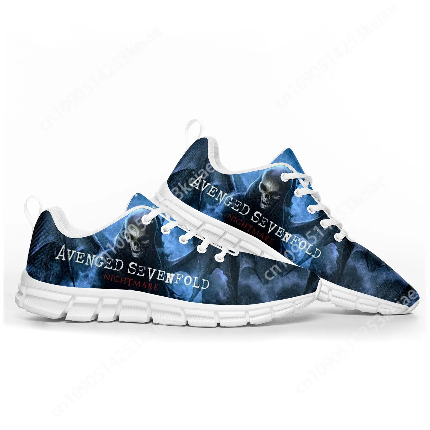 Avenged Sevenfold A7X Zapatos deportivos para hombre, mujer, adolescente, niños, zapatillas de deporte informales personalizadas de alta calidad, zapatos de pareja blancos