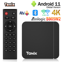 Android11 Tanix W2 TV Box Amlogic S905W2 2G 16G 4G 32G 64G H.265 3D AV1 BT 2.4G 5G Wifi 4K HDR Video Player Set Top Box PK TX3