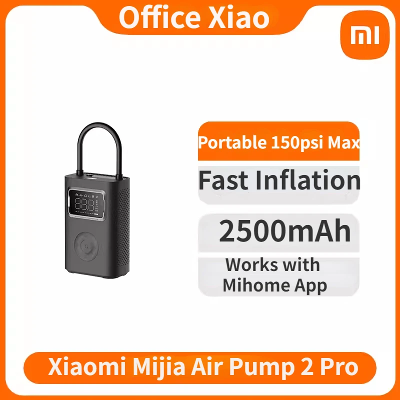 Xiaomi Mijia Air Pump 2 Pro Portable Electric Air Compressor Mi Inflatable Treasure 150psi High Pressure Motorcycle Car Soccer