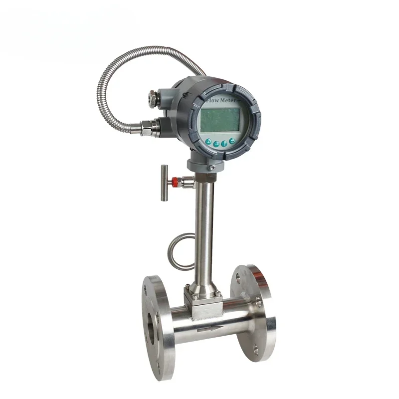 

Holykell 4-20mA flange connection quality steam chilled water flow meter air intelligent vortex flow meter