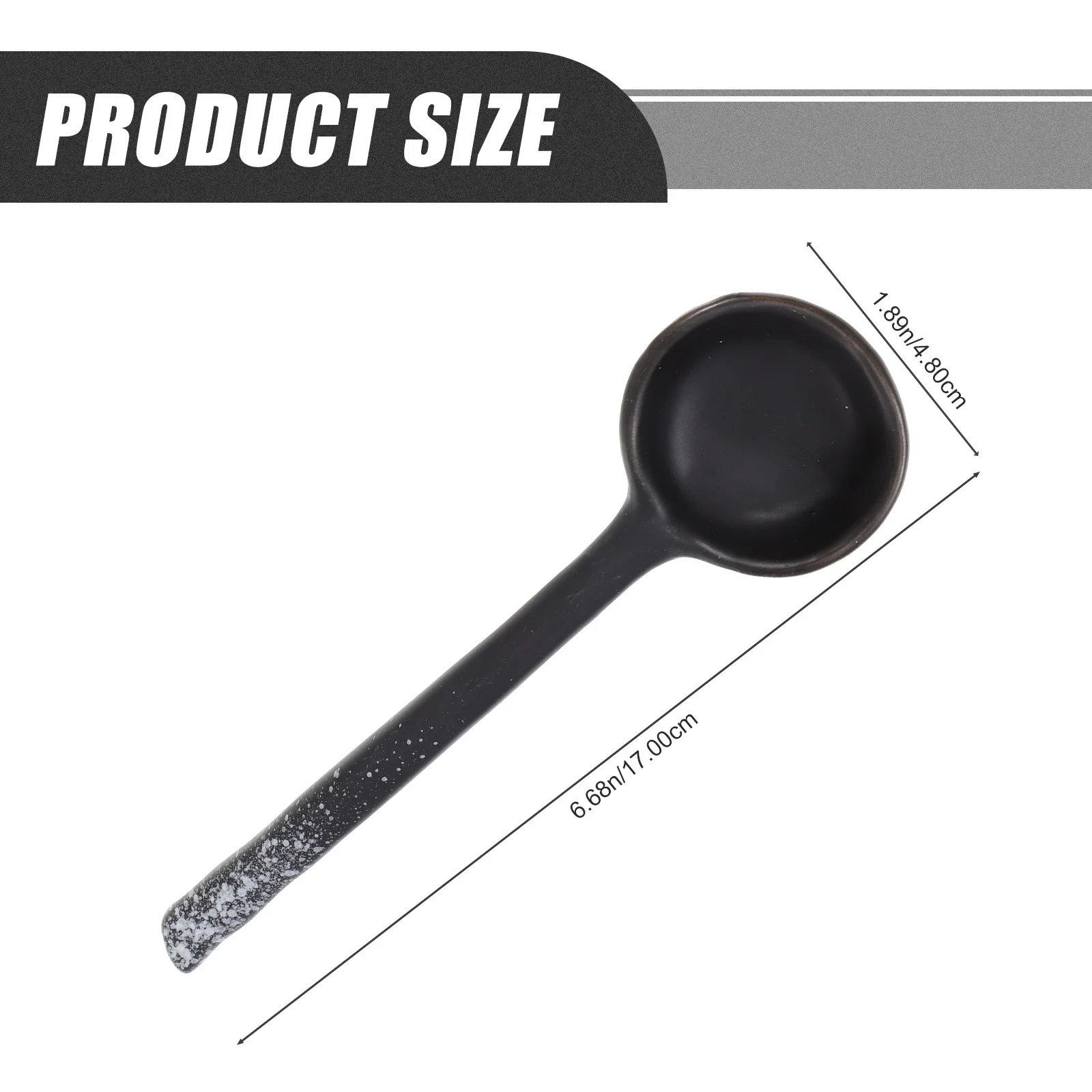 

3Pcs Ceramic Spoons Premium Heat Resistant Soup Spoons for Home Kitchen Long Handle Non-Stick Scoops Easy Clean Dishware