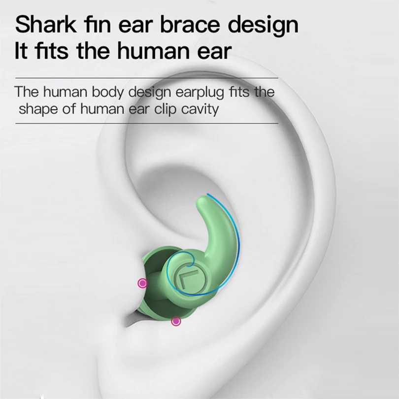 1 Para zatyczka do uszu do spania tapone wodoodporne zatyczka do uszu antyruido do snu z hałasem pływackie tapony Para Dormir zatyczki do uszu
