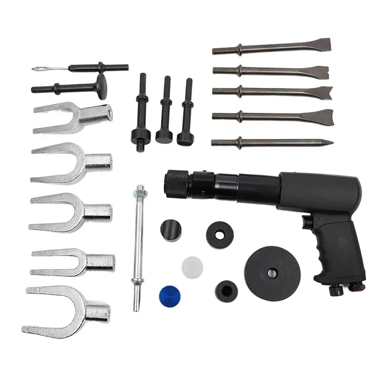 24 PCS Air Hammer Kit Multi Functional Pneumatic Hammer 2200 BPM Professional Pneumatic Tools for Industrial Home Repair