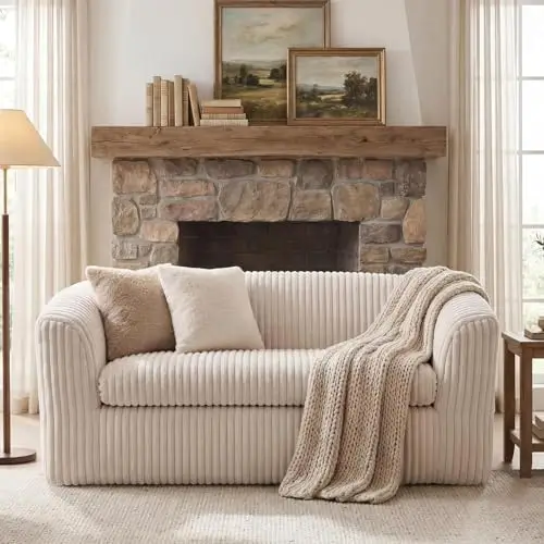Aliexpress 55" Boneless Couch, Curved Sofa Bean Bag Sofa Couch in a Box, Upholstered Small Mini Sofa with Deep Seating for Living - Aliexpress Deal