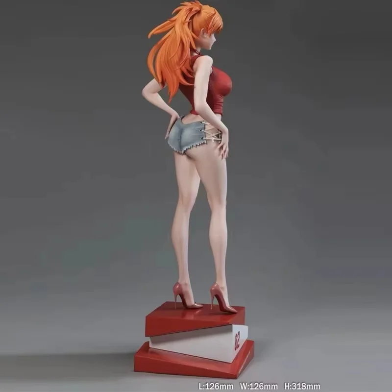 Asuka Langley أنيمي الشكل الصيف الطبعة-مجموعة المرآب الحرم الجامعي الملكة 2D فتاة جميلة سطح المكتب زخرفة GK نموذج تحصيل هدية #3