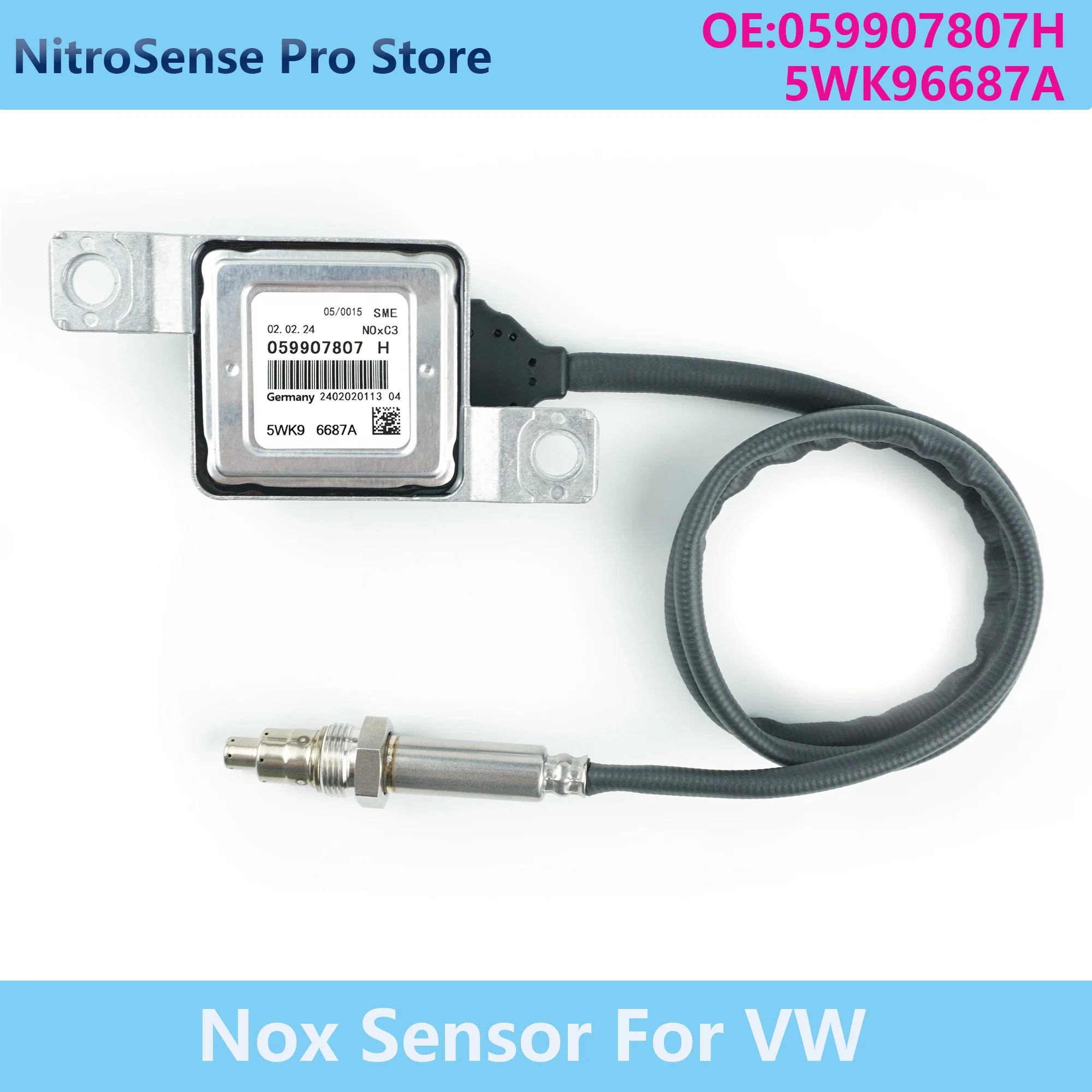 

Nitrogen Oxide Sensor Nox Sensor 059907807H 5WK96687A For VW Touareg TDI Audi Q7 2009-14 5WK9 6687A