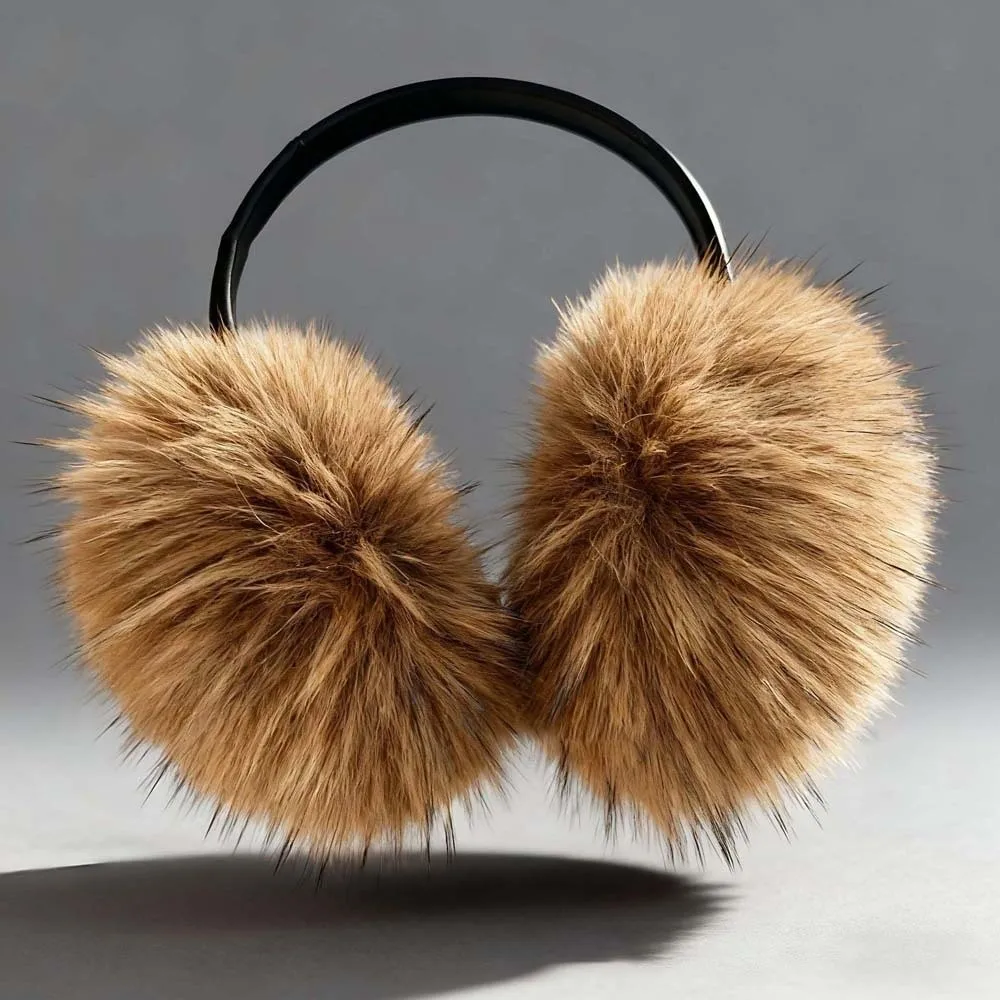 موضة Y2K فو فرو منك غطاء للأذنين مكافحة البرد يندبروف أفخم غطاء للأذن تدفئة الأذن لينة الشتاء رشاقته إيرفلاب زوجين #2