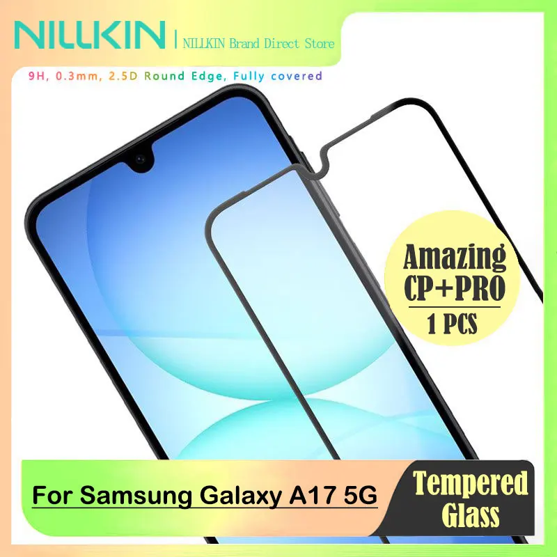 

For Samsung Galaxy A17 5G, NILLKIN CP+PRO Full Glue 9H Glass, Japan AGC 0.33mm, Anti-Glare & UV Protection, Anti-Fingerprint