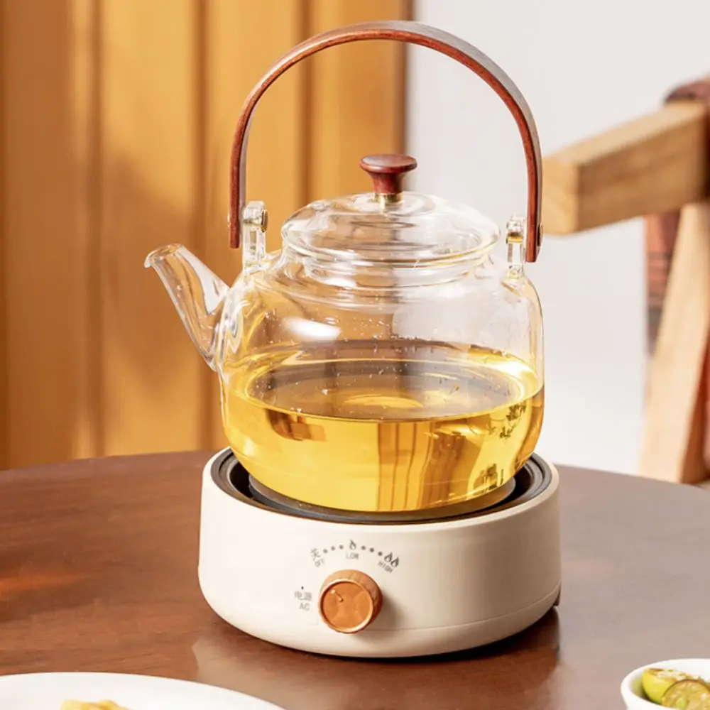 Adjustable Temperature Electric Stove Universal Round Electric Teapot Heater Silent Anti-slip Coffee Pot Burner Mocha Pot