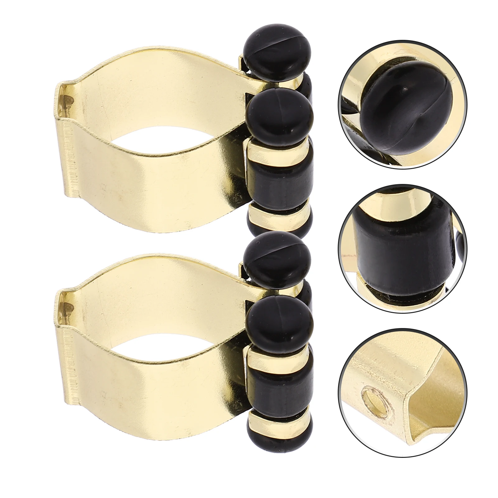 

2 Pcs Metal Rod Clip Fishing Pole Holder Holders Clamp for Wall Tool Poles Racks Clamps