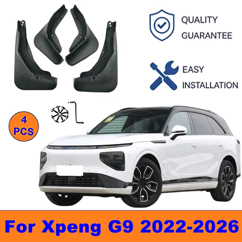 

4Pcs Mud Flaps For Xpeng G9 2022-2026 - Splash Guards Front&Rear Wheel Fender Mudguards Car Exterior Protection Accessories