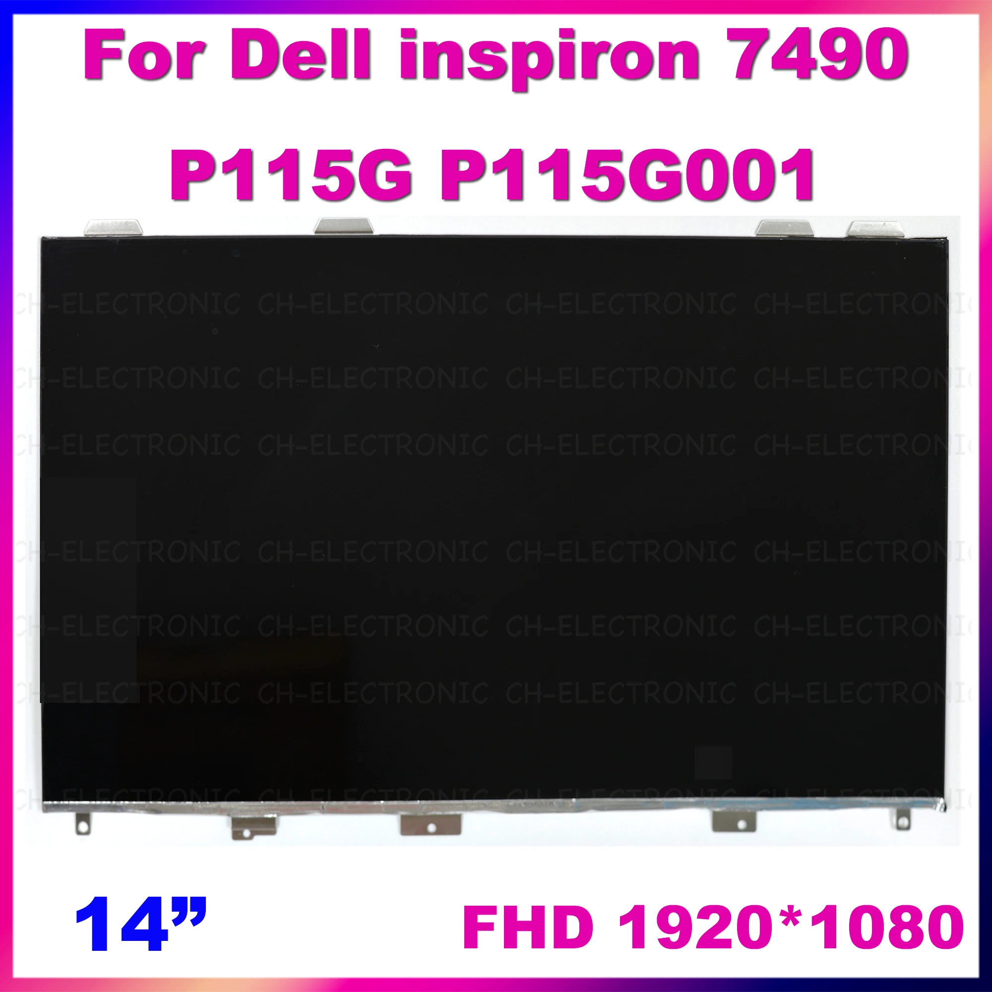 For Dell Inspiron 14 7400 7490 P115G P115G001 Laptop Replacement LCD Display Panel FHD 1920*1080 LQ140M1JX41 Touch Screen