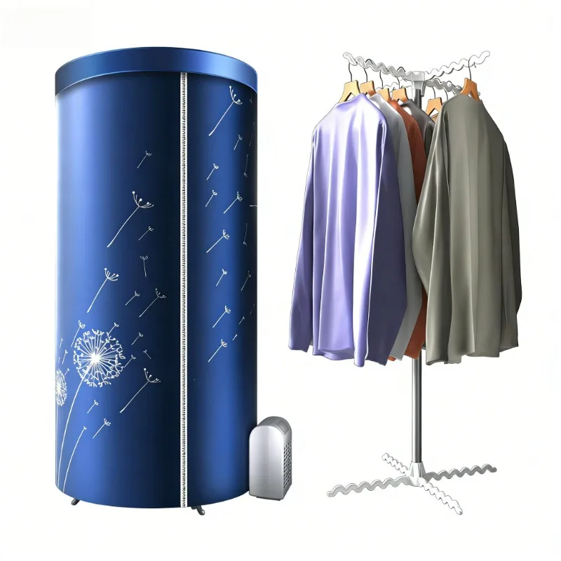 Portable Electric Clothes Dryer,1000W Heated  Airer,Travel Heated Clothes Dryer with Timer,Electric Clothes Dryer