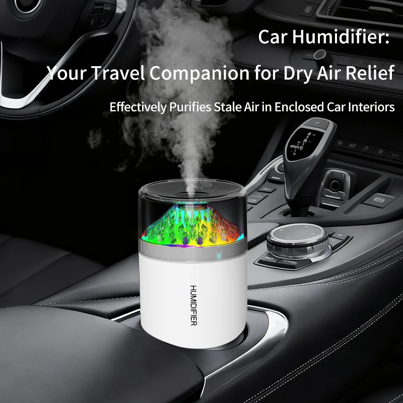 Wolke Luftbefeuchter bunte Atmosphäre Licht Mini tragbare Auto geschnitten Duft Tasse Sitz Design zarte Spray Hause Befeuchtung
