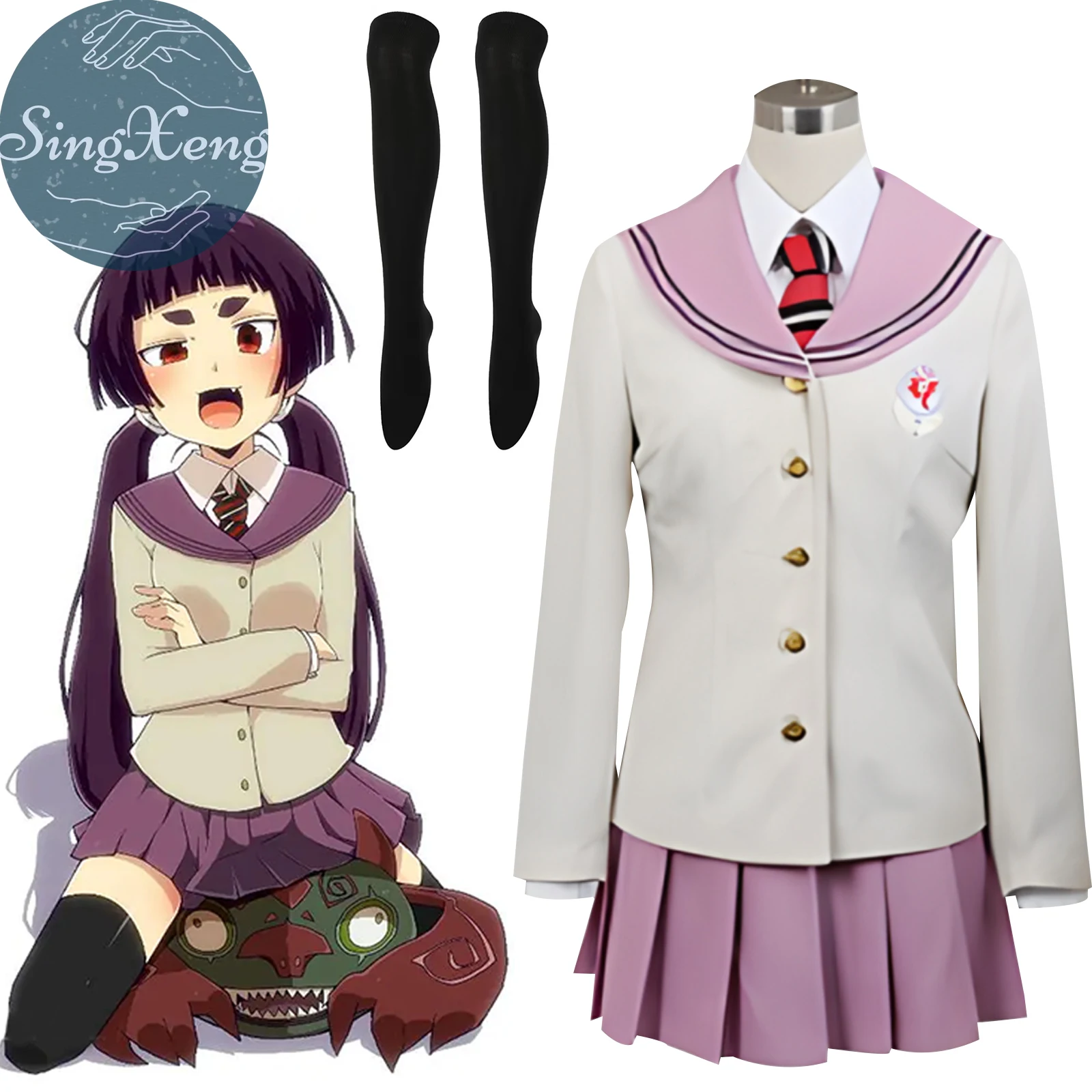 

SingXeng Anime Blue Exorcist Ao No Exorcist Kamiki Izumo Cosplay Costume Women Dres Halloween Christmas Uniform Customzie