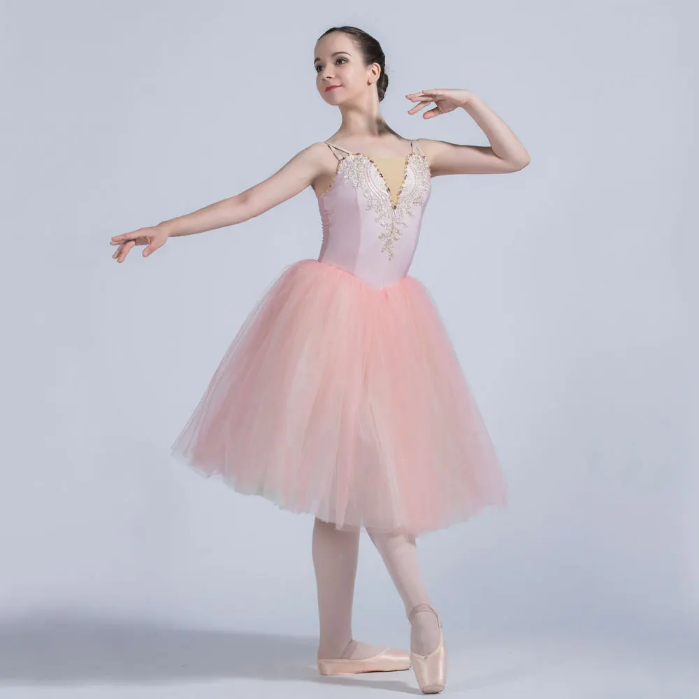 

19834 Girls & Women Romantic Ballet Tutu Spandex Bodice with Layers of Soft Tulle Tutus Ballet Performance Dance Tutu Dress