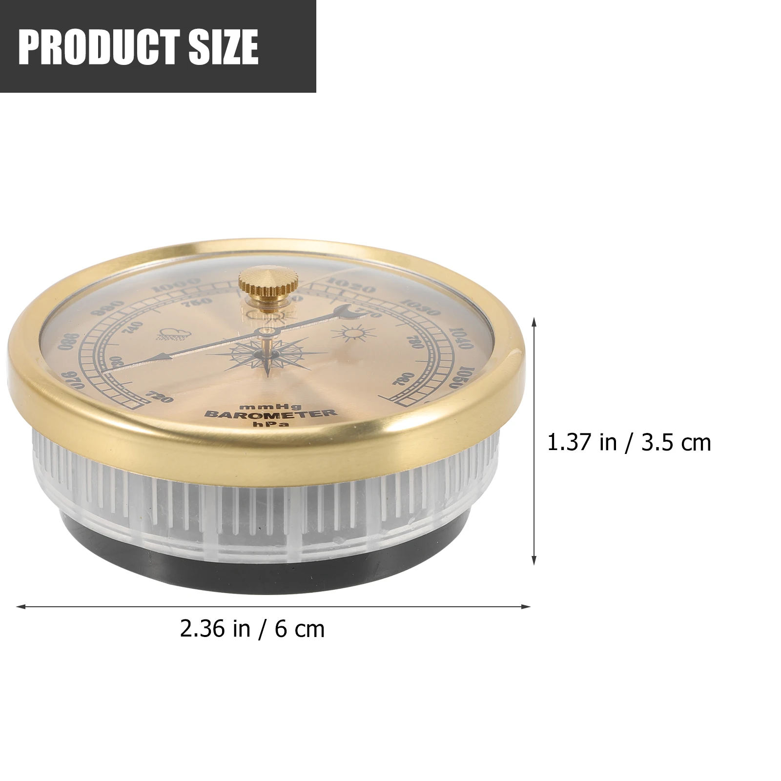 

Aneroid Barometer Wall Dial Indoor Outdoor Garden High Precision Adjustable Thermometer Hygrometer Metal Plastic Easy Install