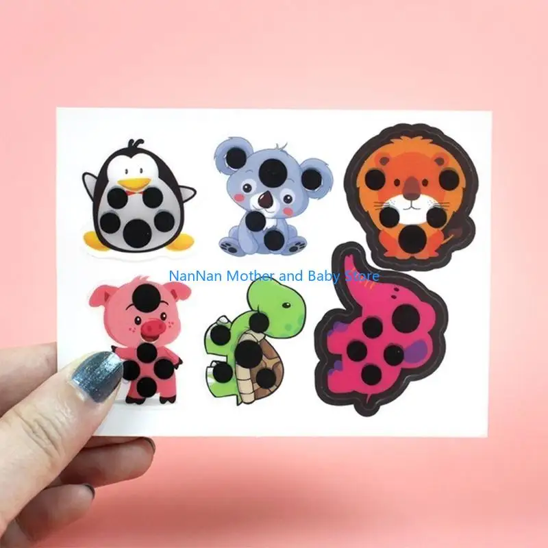 

Cartoon Stick-On Fever Stickers Accurate Forehead Fever Patch Continuously Fever Temperature Monitoring