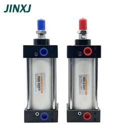 SC Air Pneumati Cylinders SC32/40/50/63/80/125mm Bore Double Action 25/50/75/100/200/300-500mm Stroke Big Thrust Gas Cylinder
