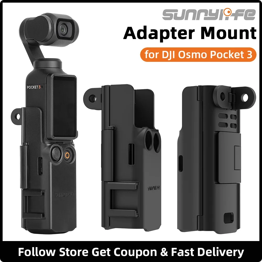 

Expansion Adapter Mount for DJI OSMO Pocket 3 Multi-Use Protective Housing Case with Cold Shoe Light Extended Frame Accessories