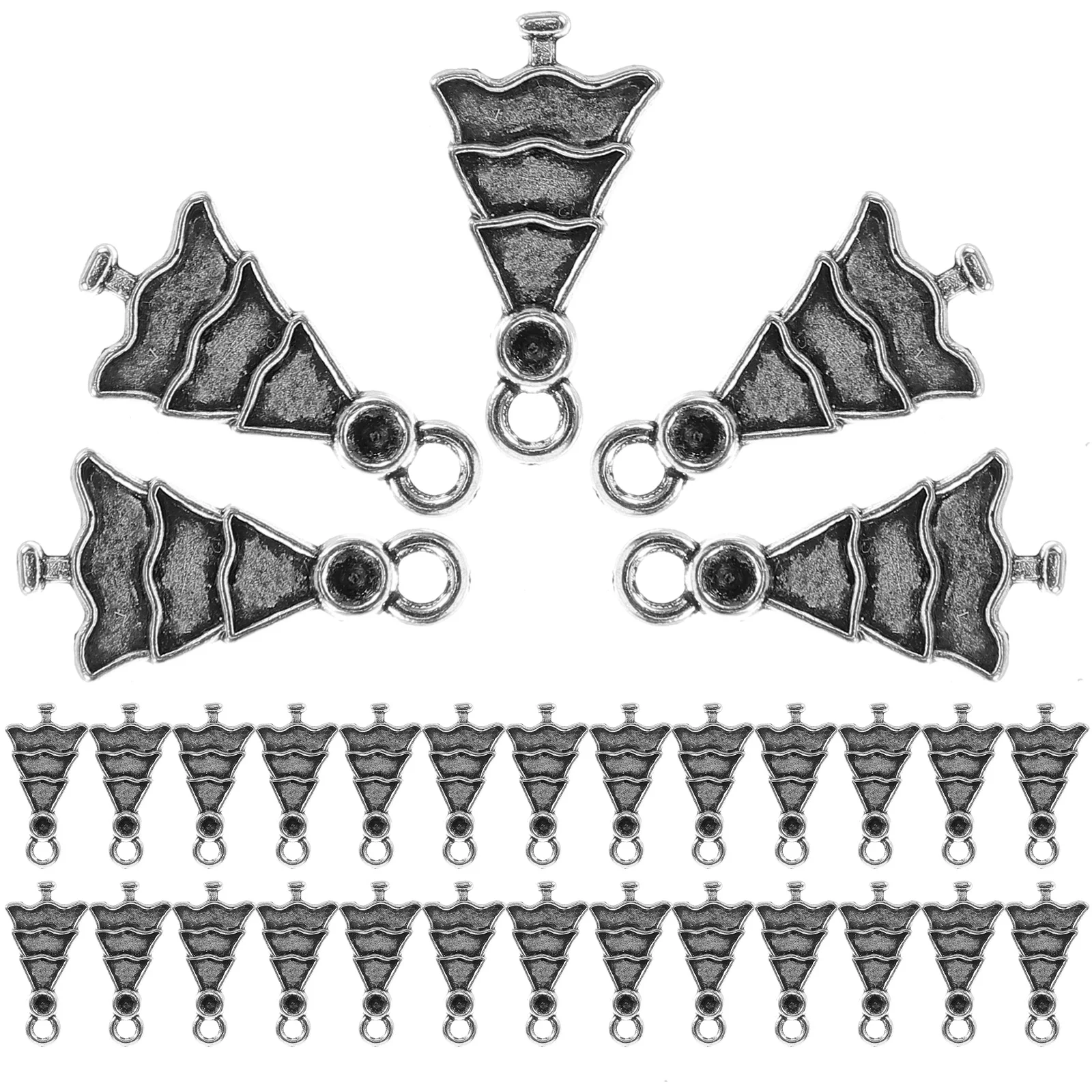 

Alloy Pendant Christmas Necklace Charms Jewelry Making Ornaments Tree Pendants DIY Decorative Vintage for