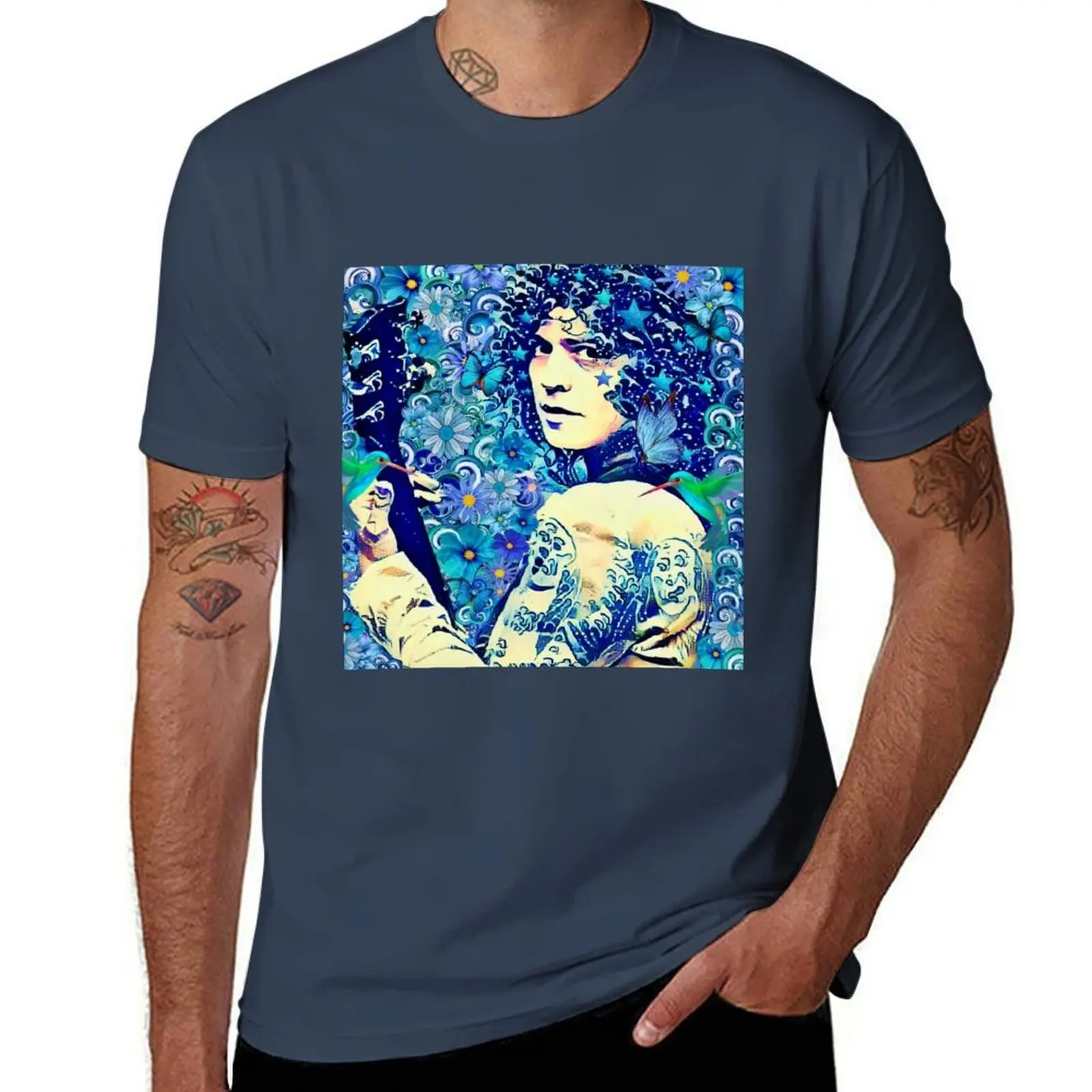 Marc Bolan T-Shirt Casual Soft Cotton Short Sleeve Tee